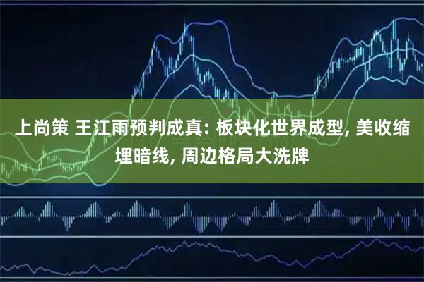 上尚策 王江雨预判成真: 板块化世界成型, 美收缩埋暗线, 周边格局大洗牌